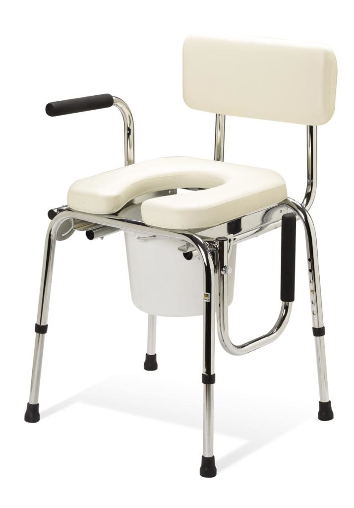 Guardian Padded Drop Arm Commode - Anderson Wheelchair